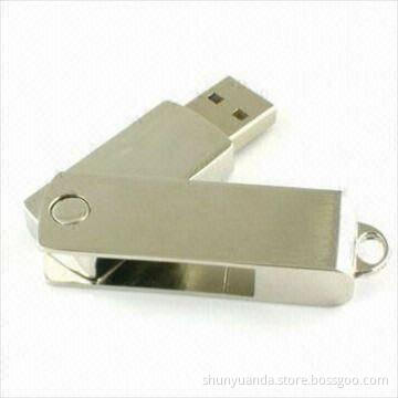Swivel USB Drive with 512MB to 16GB Capacity and USB 2.0 Interface